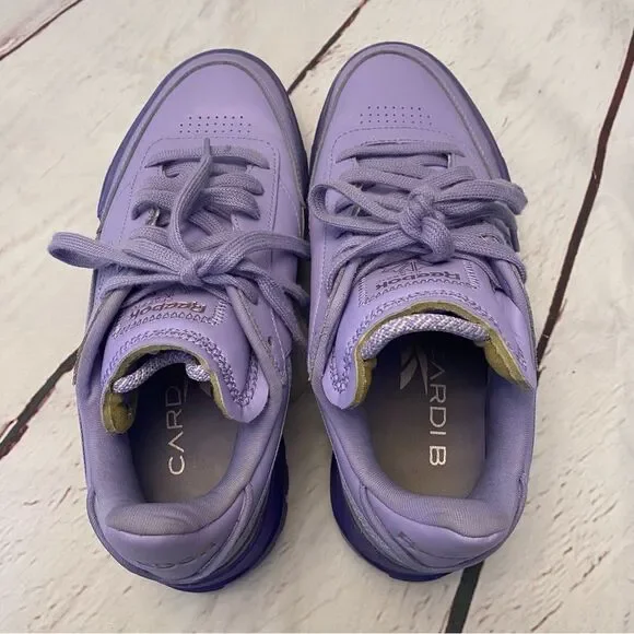 Reebok X Cardi B Club C - Purple GX7632 Womens Shoes Sneakers - Picture 6 of 10